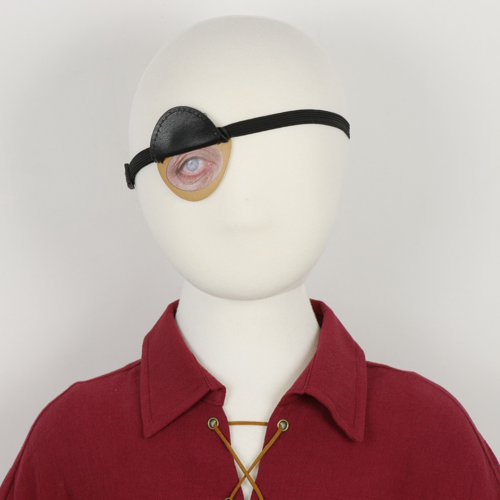 Black PU Leather Pirate Eyepat - Cosplay Prop 评论和价格
